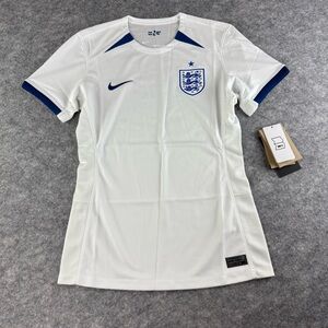 NIKE ENGLAND SOCCER DRI-FIT JERSEY WOMENS SIZE SMALL WHITE/BLUE DR5762-122